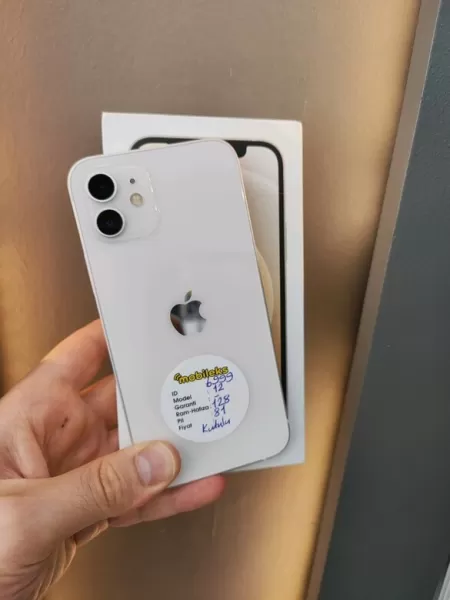 iPhone 12 128 GB Beyaz Görseli - 1