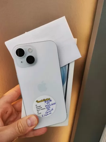 19 AY GARANTİLİ KUTULU FATURALI İPHONE 15 128 GB PİL 98 Görseli - 1