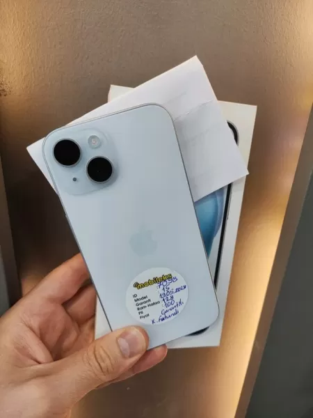 Buz Mavi iPhone 15 128 GB - 21 Ay Garanti Görseli - 1