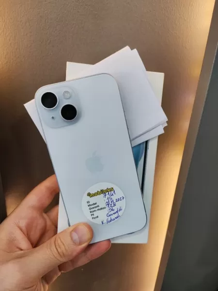 15 AY GARANTİLİ İPHONE 15 128 GB PİL 96 Görseli - 1