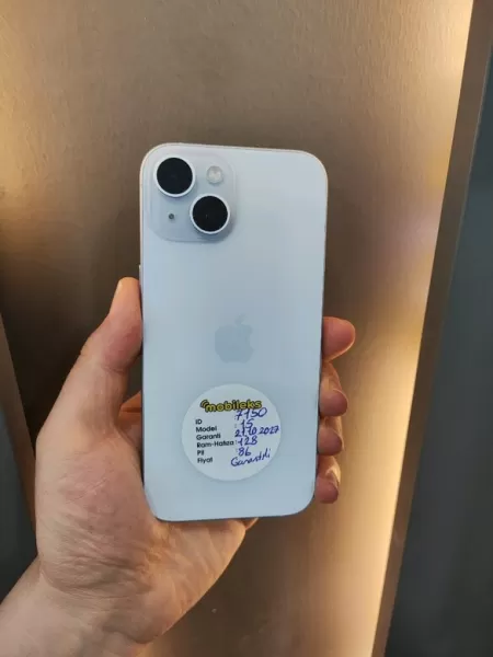 Garantili iPhone 15 128 GB - Buz Mavi Görseli - 1