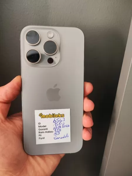 Apple iPhone 15 Pro 128 GB Natürel Titanyum - 2 Ay Garantili Görseli - 1