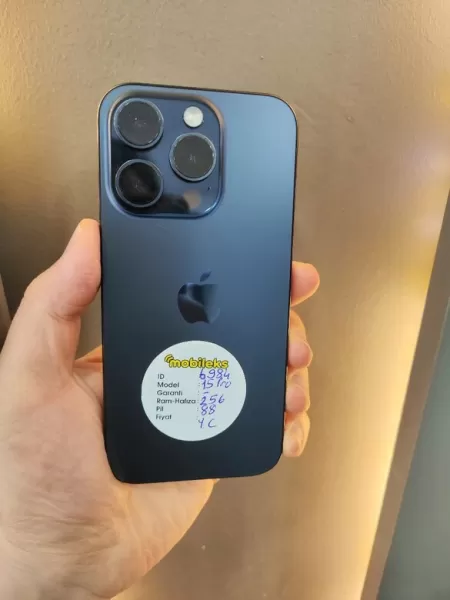 Apple iPhone 15 Pro 256 GB Mavi Görseli - 1