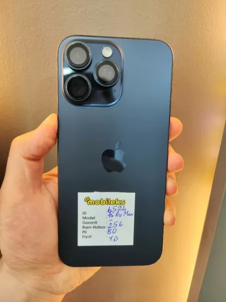 Apple iPhone 15 Pro Max 256GB Mavi - Pil %89 (Sıfır Gibi) Görseli - 1