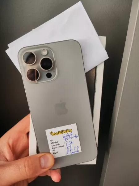 Apple iPhone 15 Pro Max 256 GB - Natürel Titanyum Görseli - 1