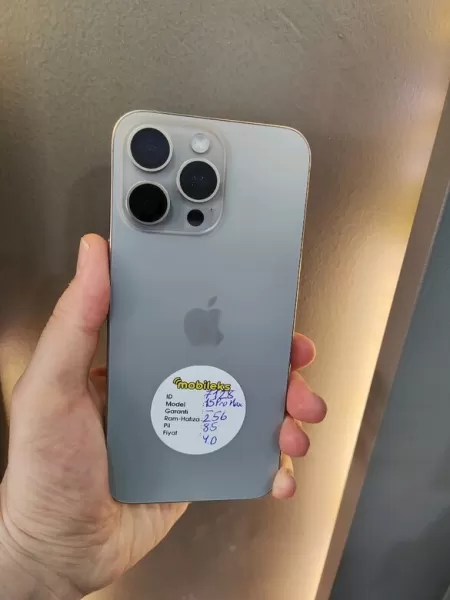 Kullanışlı ve Temiz İkinci El iPhone 15 Pro Max 256 GB Görseli - 1