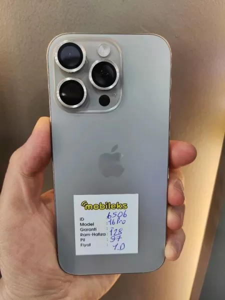 iPhone 16 Pro 128 GB Natürel Titanyum - Temiz İkinci El Görseli - 1