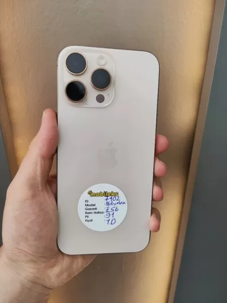 İkinci El iPhone 16 Pro Max 256 GB Çöl Titanyum Görseli - 1
