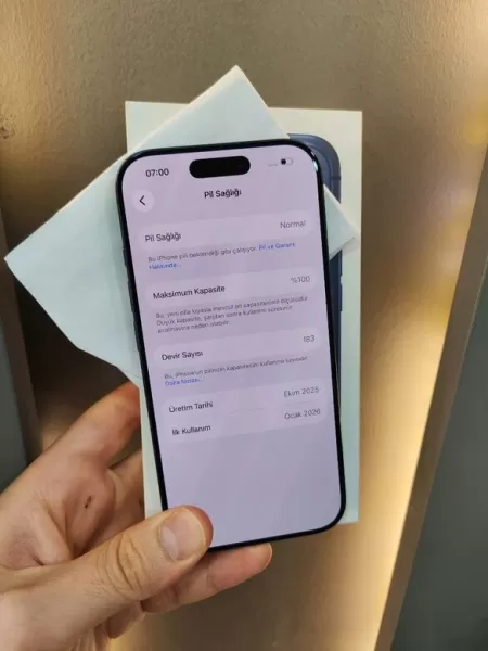 17 Ay Garantili Kutulu Faturalı iPhone 17 Pro 256 GB Pil 100 Görseli - 2