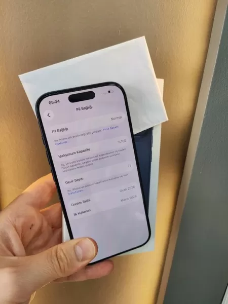 21 Ay Garantili Kutulu Faturalı iPhone 17 Pro 256 GB Pil 100 Görseli - 2